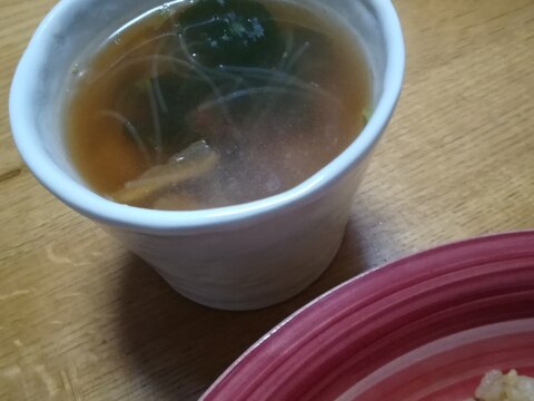 キムチと春雨のスープ